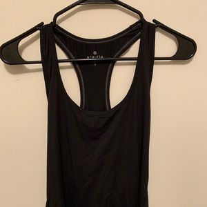 Athleta small black racer back tank top